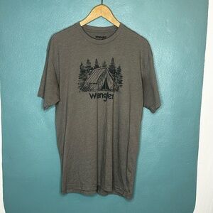 Mens XL Wrangler T Shirt Camping Outdoors